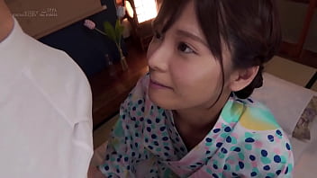 Japanese hottie Rei Kuruki engages in sexual activities with an aged man, including kissing, licking, and spitting