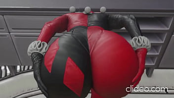 Harley Quinn's voluptuous derriere in twerk act